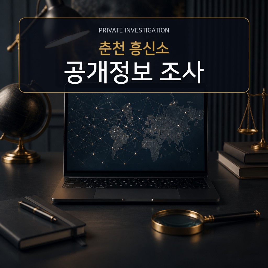 춘천 디지털 공개정보 조사 전문 흥신소