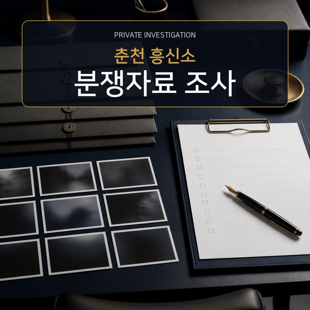 춘천 분쟁자료 조사 전문 흥신소